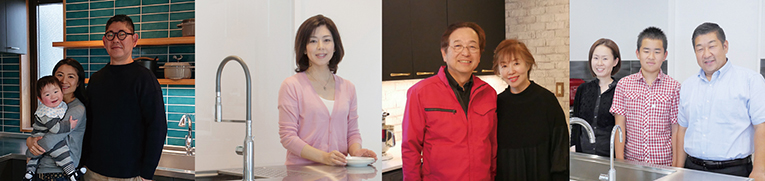 スタディオンのオーダーキッチン「幸せキッチン計画」のお客様の写真です。